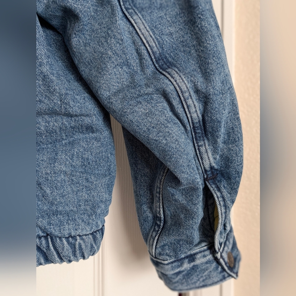 Levis NWT Sherpa Lined Blue Denim Jean Jacket Mens Size S • NEW - Picture 3 of 8